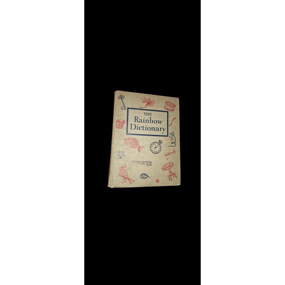 The Rainbow Dictionary Childrens Reference Book World Publishing 1947 HC Vintage